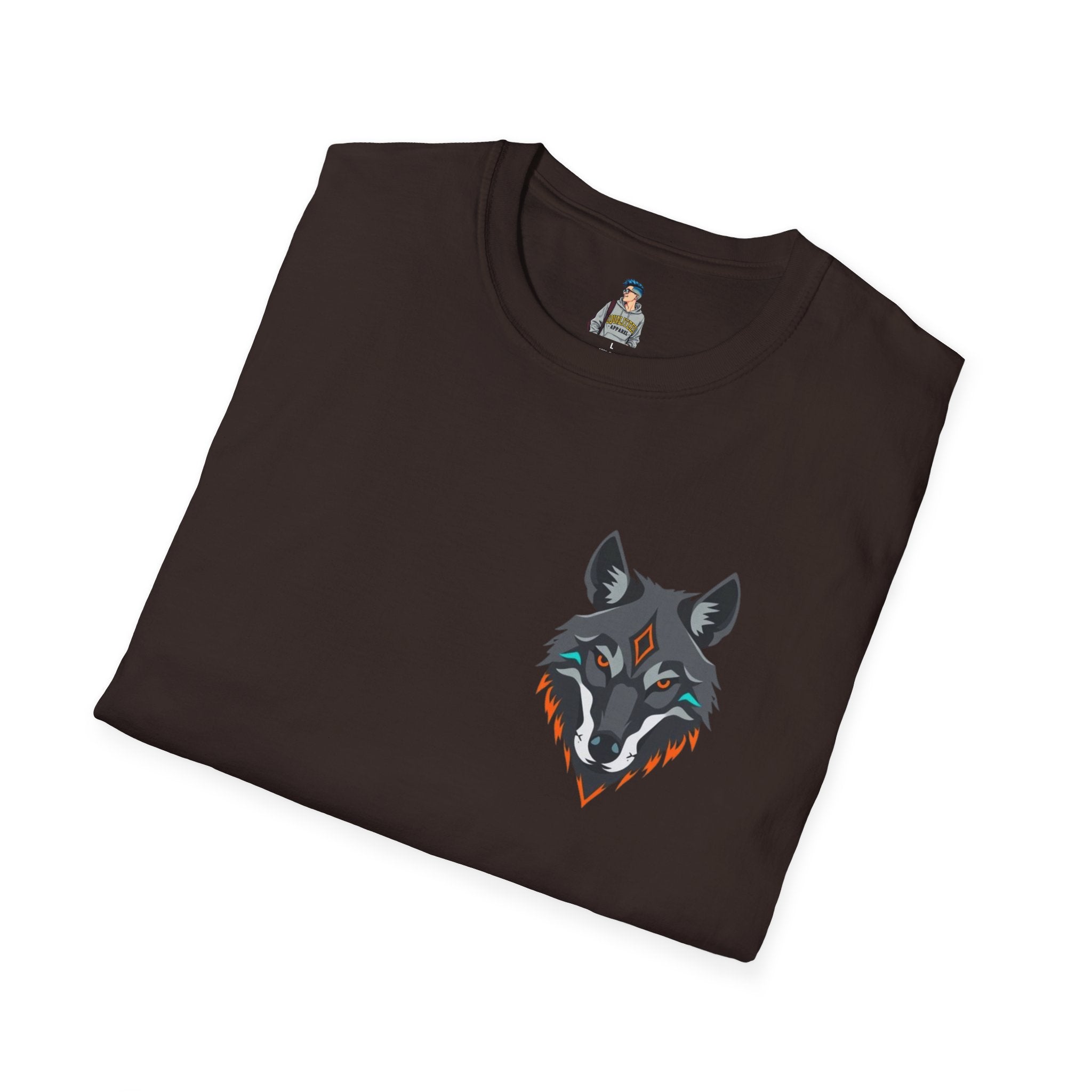 Mystical Wolf Design Unisex Softstyle T-shirt