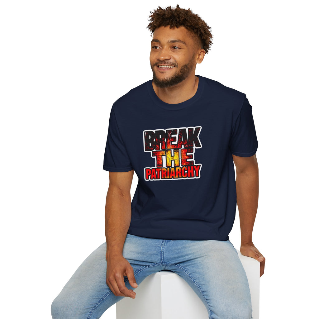 Break the Patriarchy Unisex Softstyle T-Shirt - Empowerment Wear for Social Change