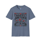 Juneteenth T-Shirt — "Happy Juneteenth" Floral Freedom Tee