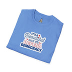 Defend Democracy Unisex Softstyle T-Shirt - Perfect for Activism and Everyday Wear