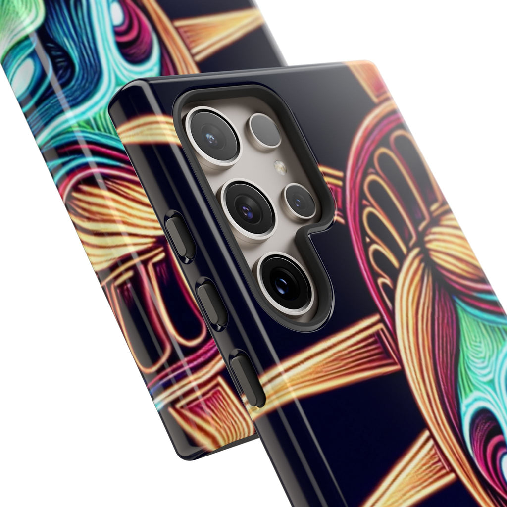 Statue of Liberty Neon Glowing Art Tough Case for Android & iPhone