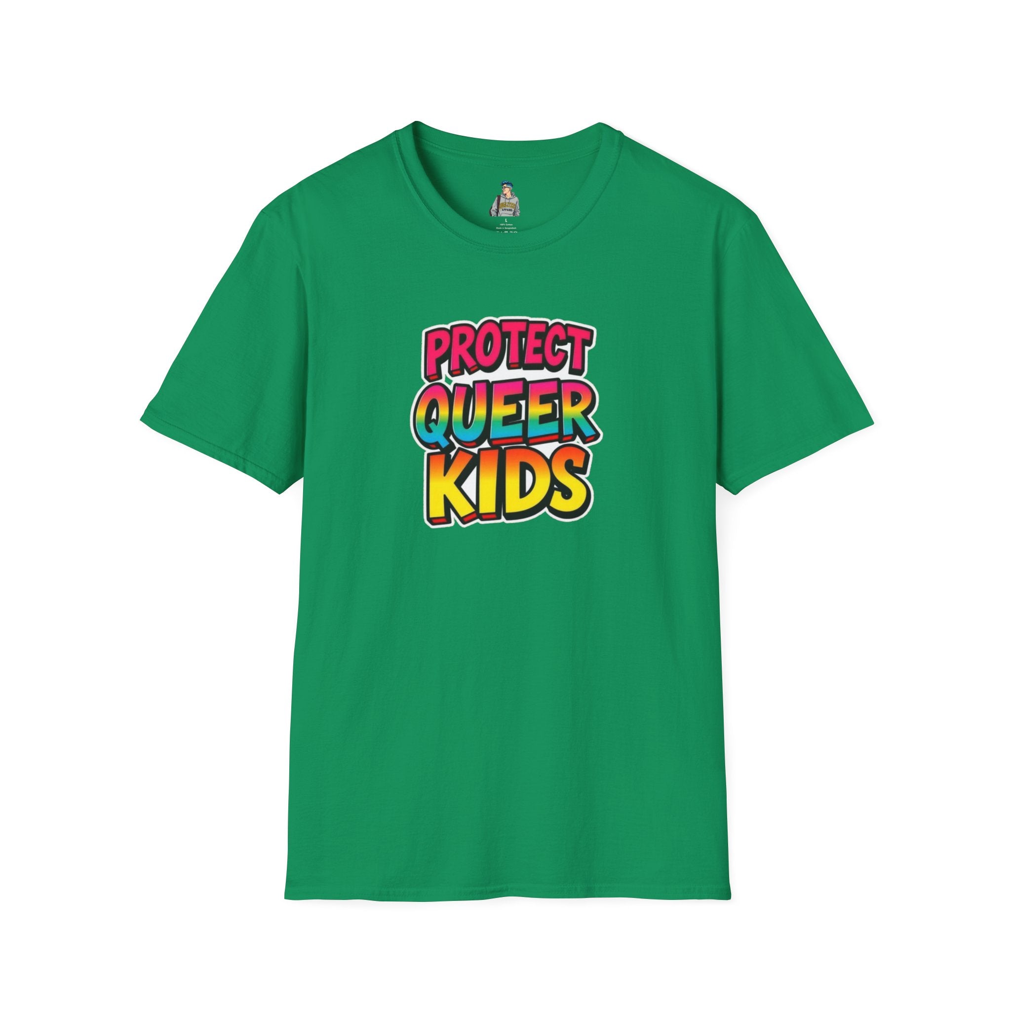 Protect Queer Kids Unisex Softstyle T-Shirt | Inclusive & Comfortable Tee