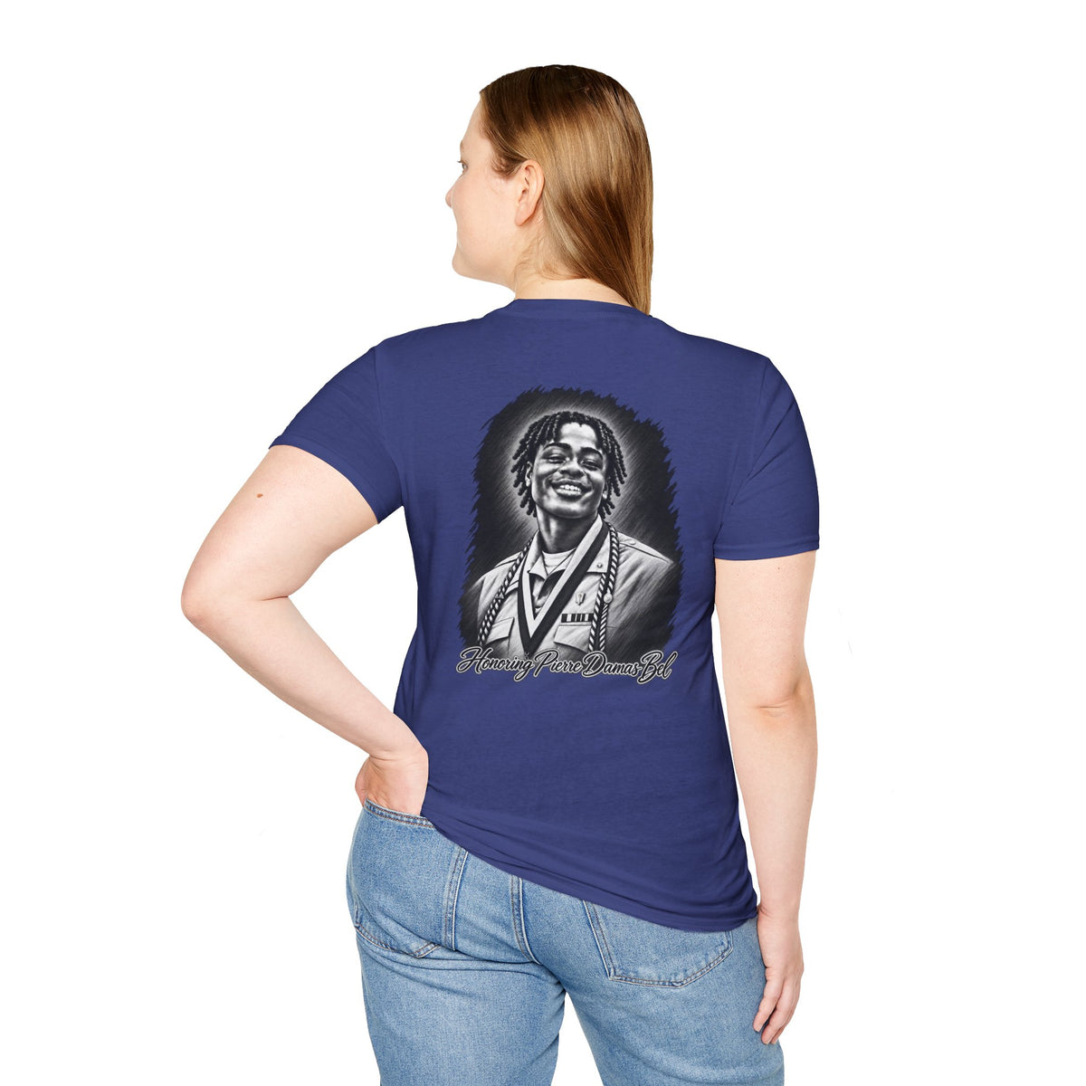 Portrait Front and Back - In Memory of Pierre Damas Bel T-Shirt