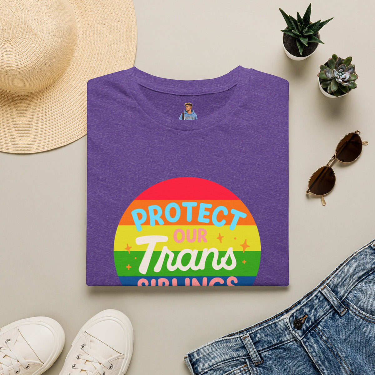 Protect Our Trans Siblings Pride Tree Las Vegas T-Shirt