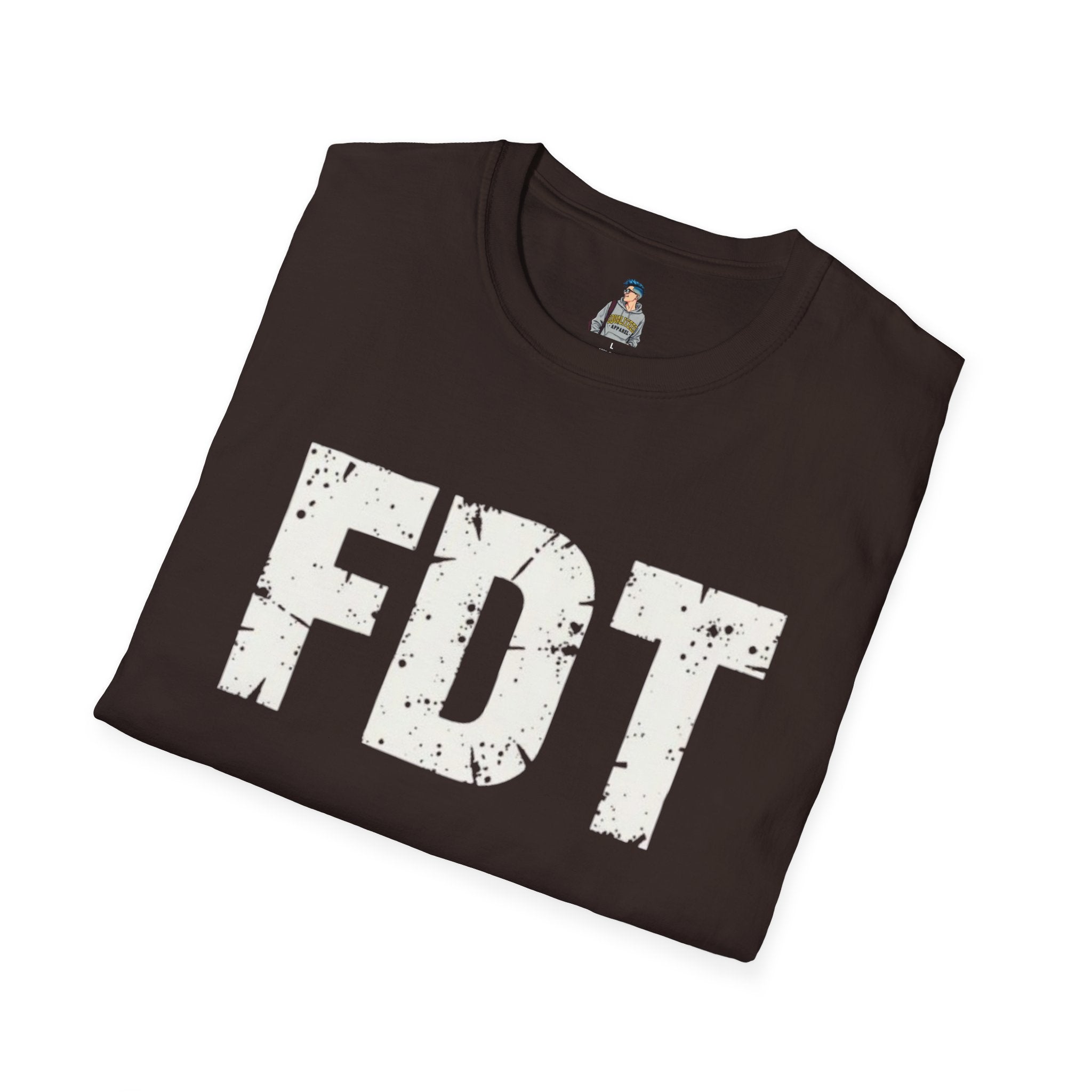 FDT Distressed Graphic T‑Shirt — Bold Statement Tee