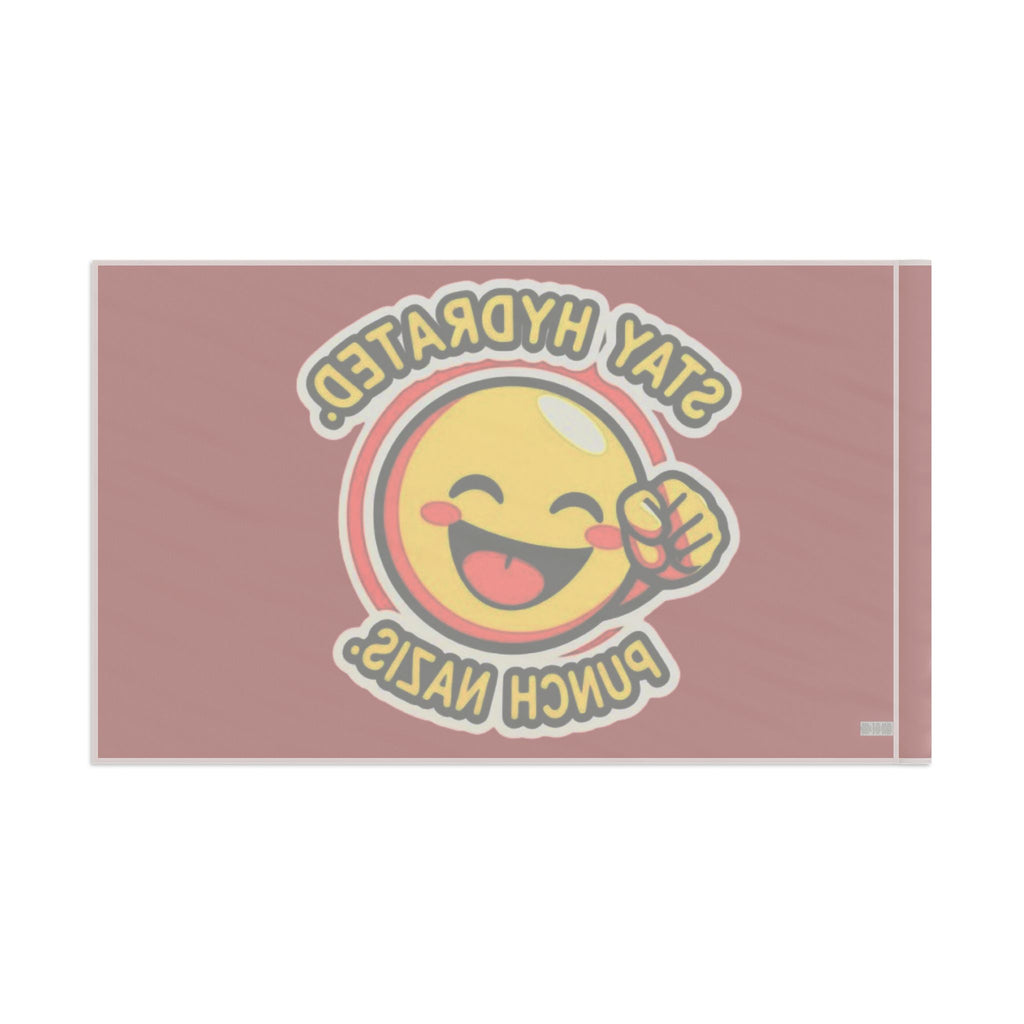 Stay Hydrated, Punch Nazis Emoji - Protest Flag