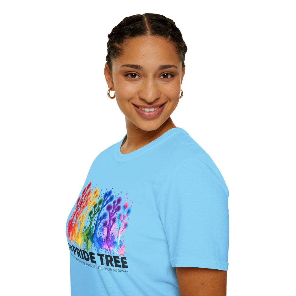 Pride Tree Las Vegas T-Shirt - Black Text