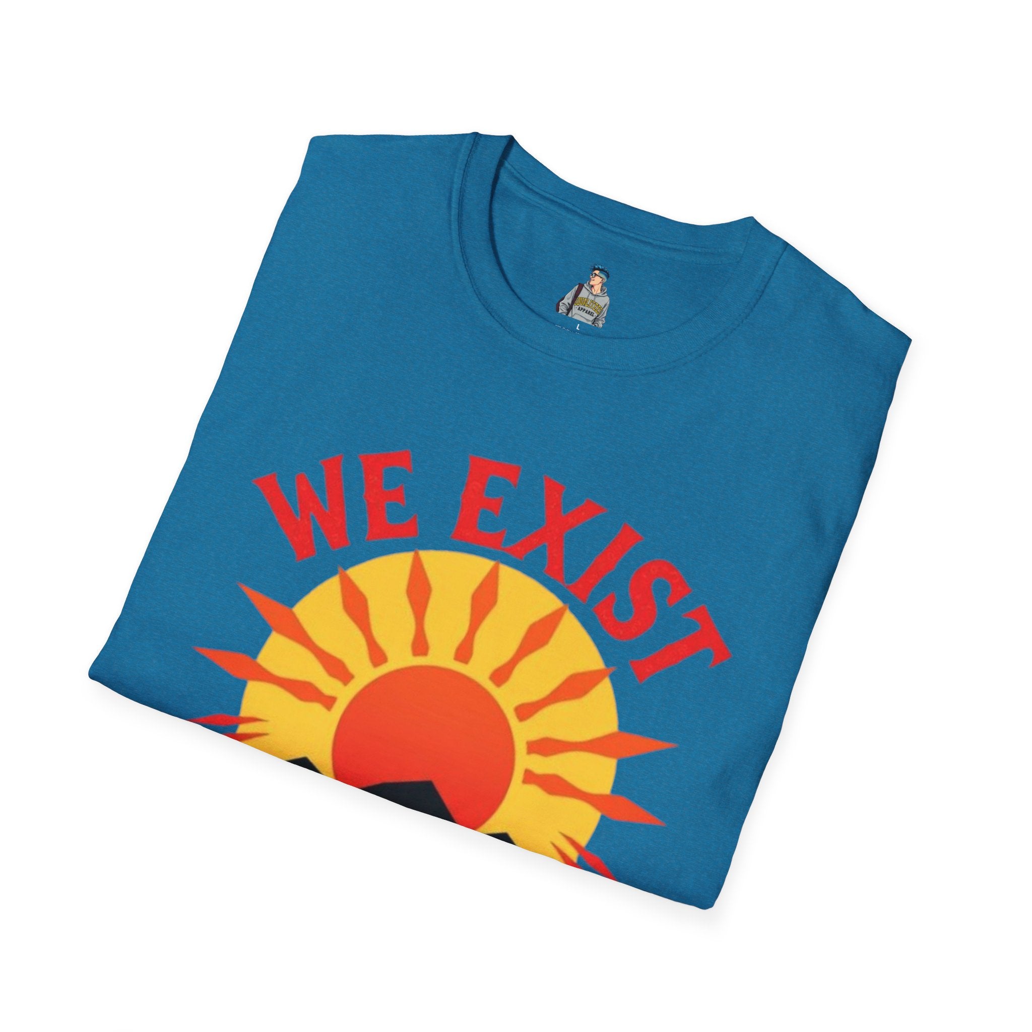 Unisex Softstyle T-Shirt, We Exist We Resist We Rise