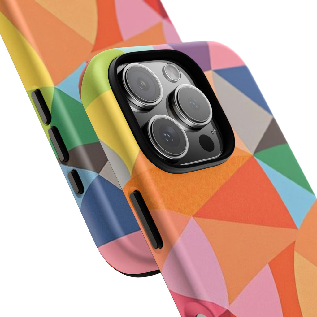 Colorful Geometric Tough Phone Case for iPhone