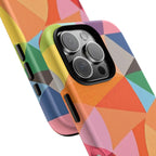 Colorful Geometric Tough Phone Case for iPhone