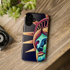Statue of Liberty Neon Glowing Art Tough Case for Android & iPhone