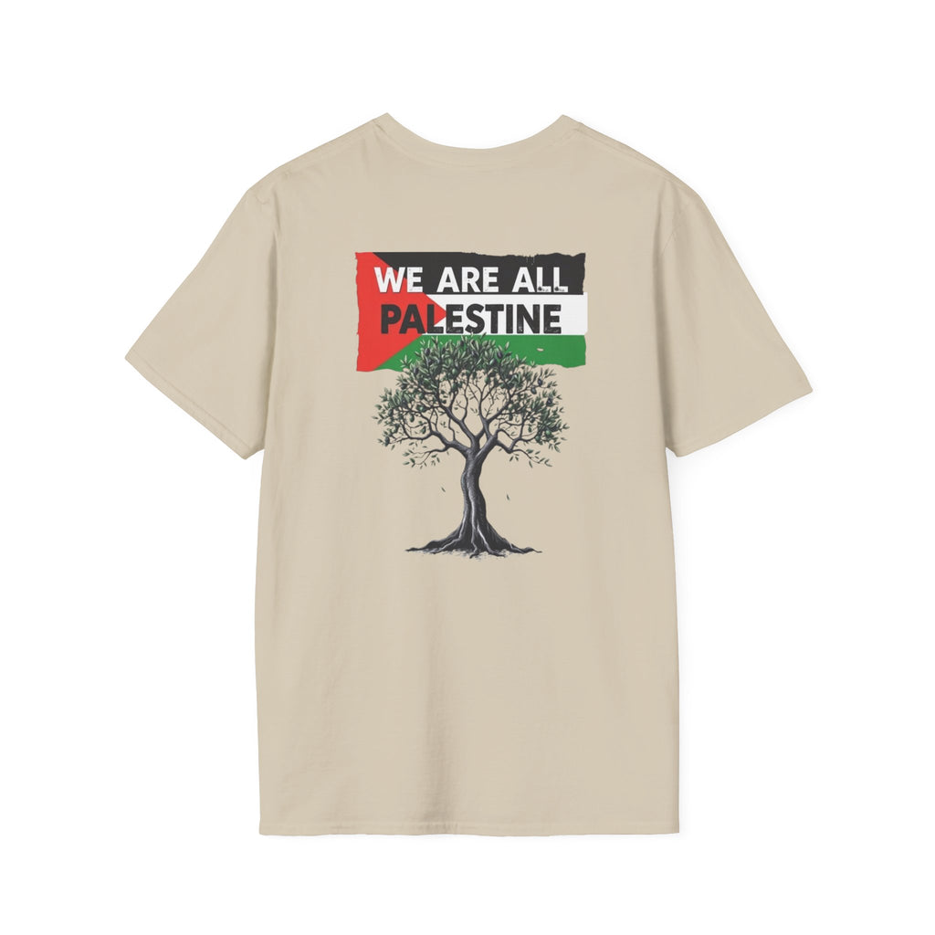 Unisex Softstyle T-Shirt: Stand with Gaza & We Are All Palestine Graphic Tee