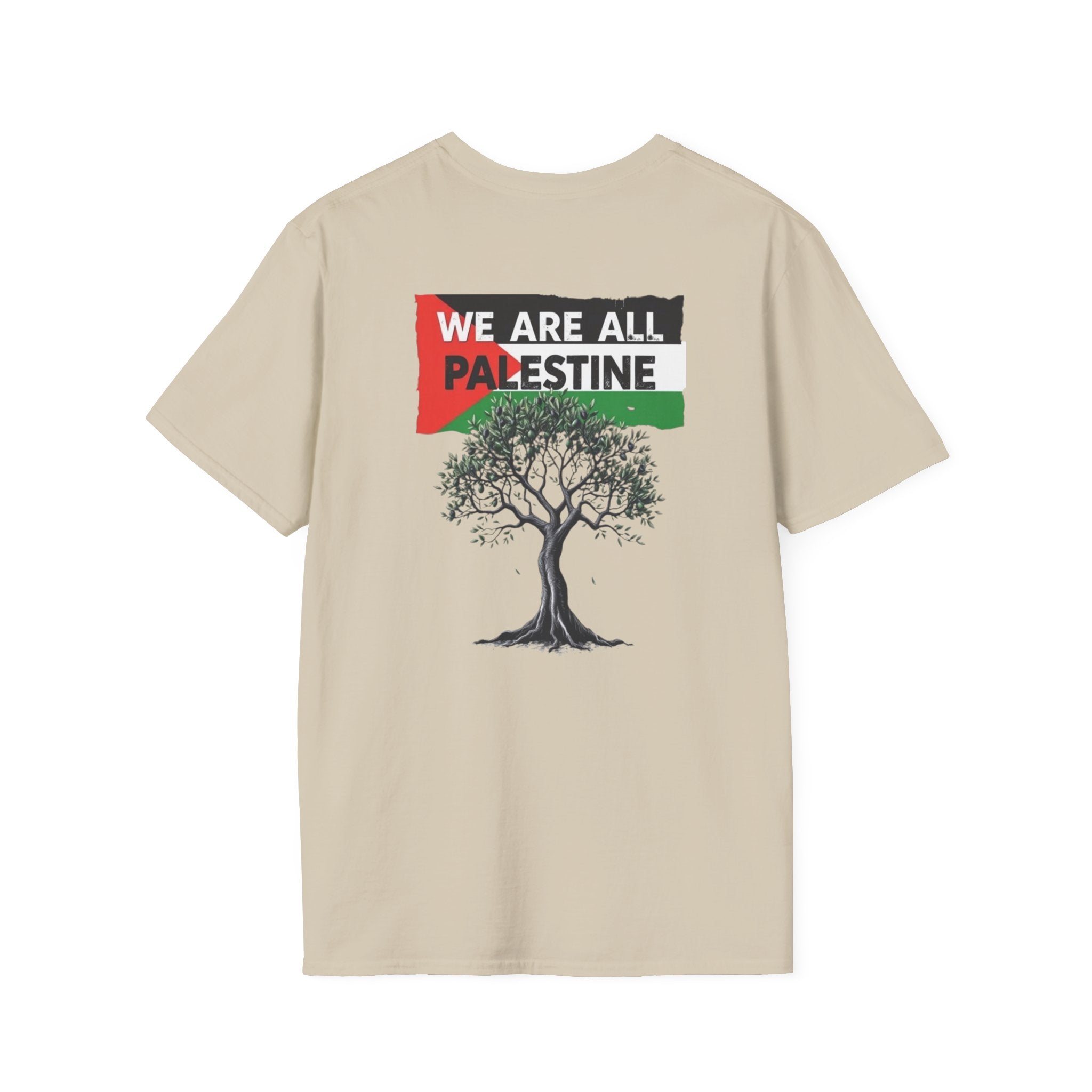 Unisex Softstyle T-Shirt: Stand with Gaza & We Are All Palestine Graphic Tee