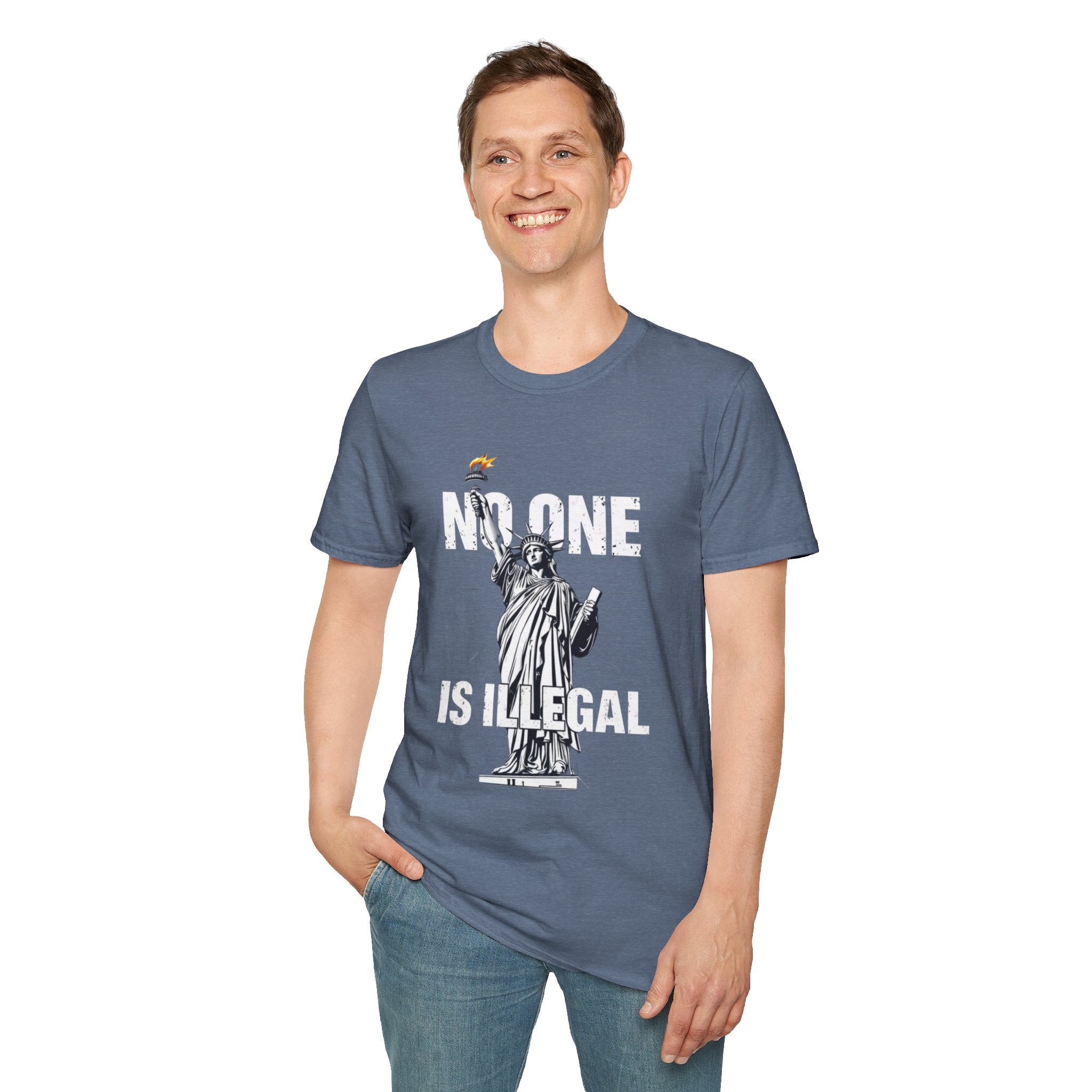 No One Is Illegal Graphic T-shirt