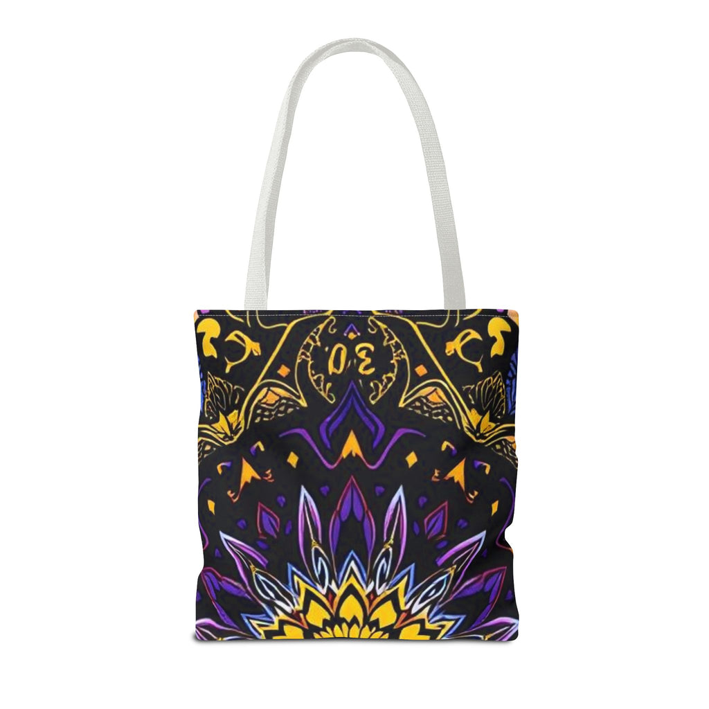 Purple & Yellow Design Tote Bag