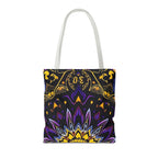 Purple & Yellow Design Tote Bag