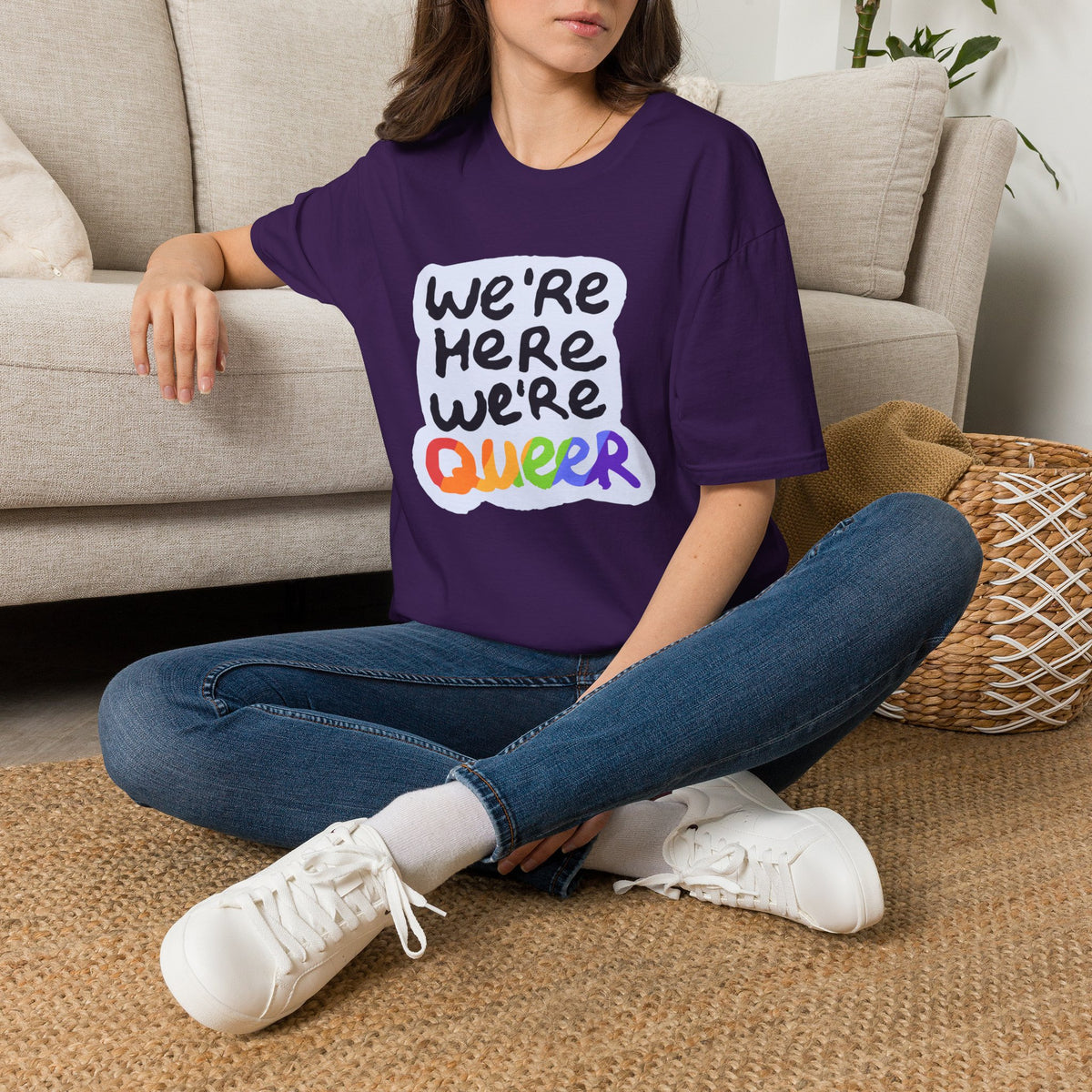 We’re Here We’re Queer Pride Tree Las Vegas T-Shirt