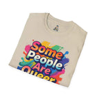 Queer Pride T-Shirt — "Some People Are Queer. Get Over It." Rainbow Graphic