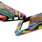 Android OR iPhone Compatible Cases - Rainbow Zebra Design - Unique Tough Cases
