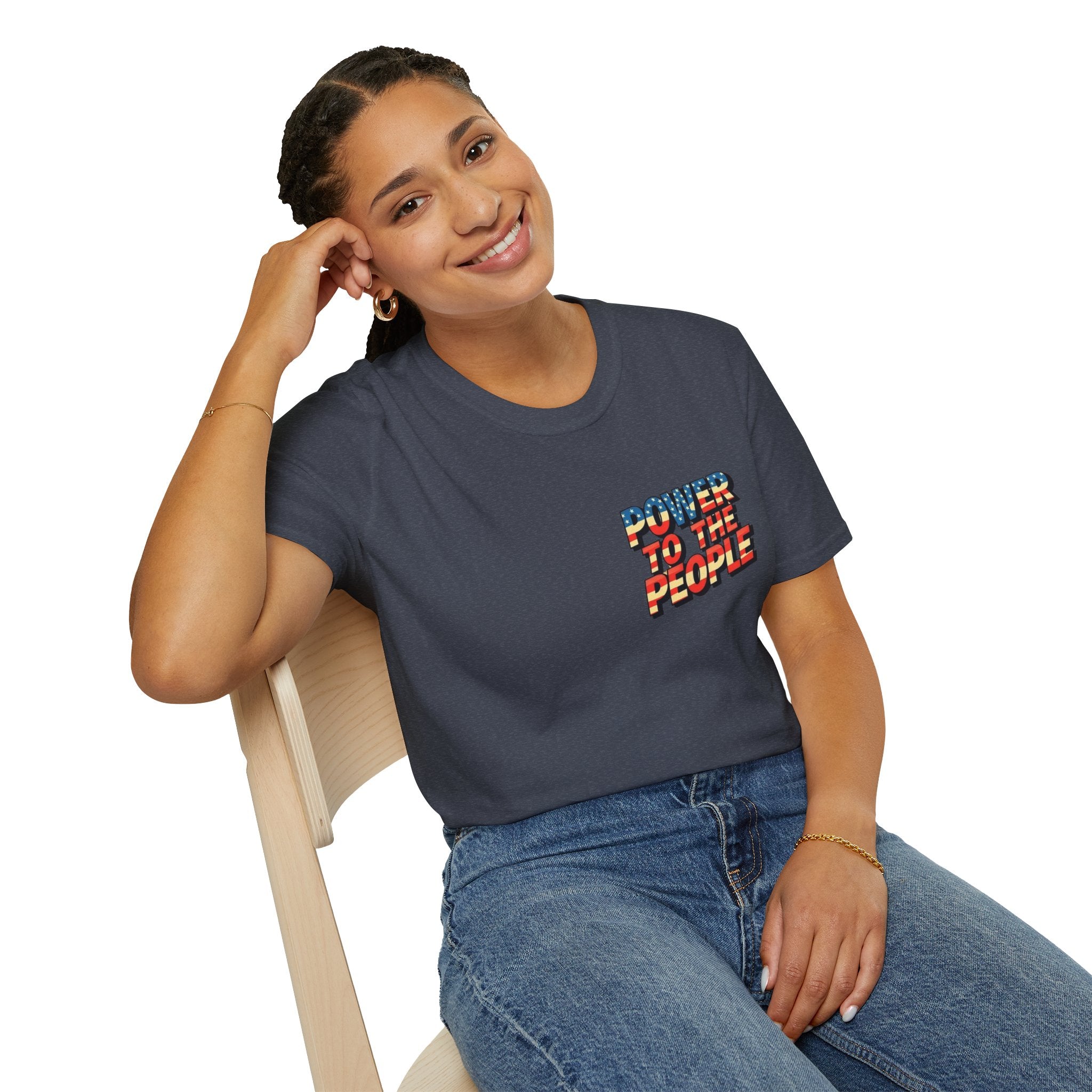Power to the People Unisex Softstyle T-Shirt Classic Protest Tee