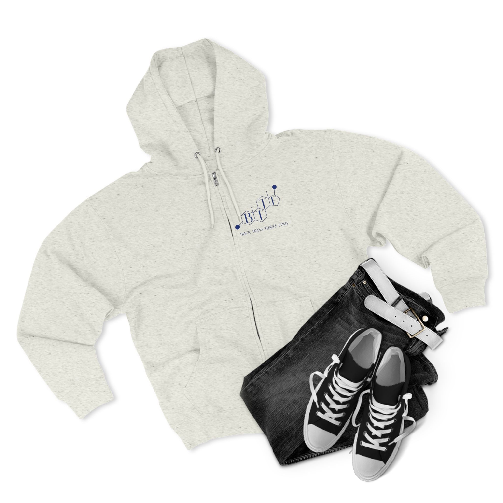 BTTF - Black Trans Travel Fund Unisex Zip-Up Hoodie