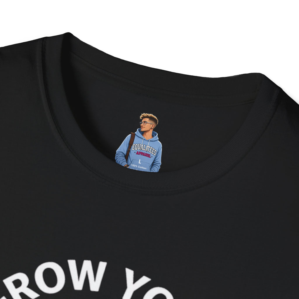 Grow Your Own Way Trans Pride Unisex T-Shirt - Floral Design for Garden Lovers