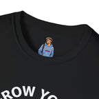 Grow Your Own Way Trans Pride Unisex T-Shirt - Floral Design for Garden Lovers
