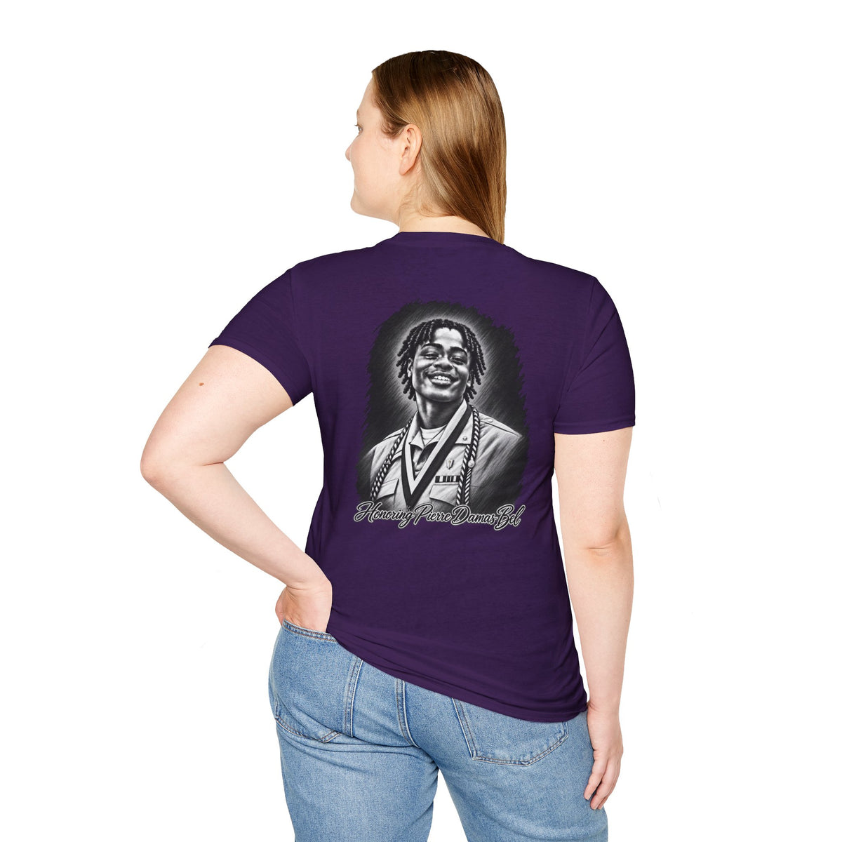 Portrait Front and Back - In Memory of Pierre Damas Bel T-Shirt