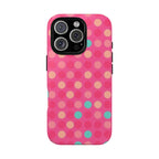 Android OR iPhone Protective Cases - Retro Polka Dots Pattern Tough Case