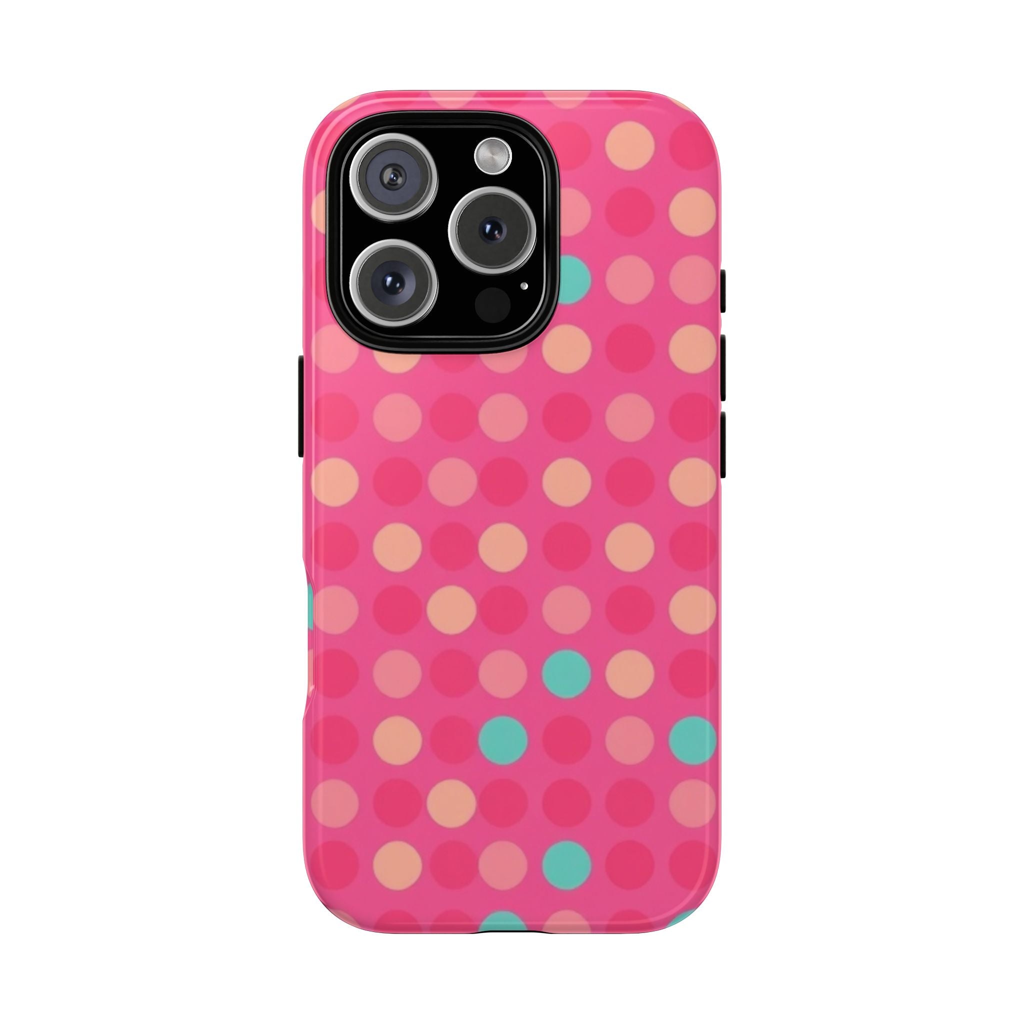 Android OR iPhone Protective Cases - Retro Polka Dots Pattern Tough Case