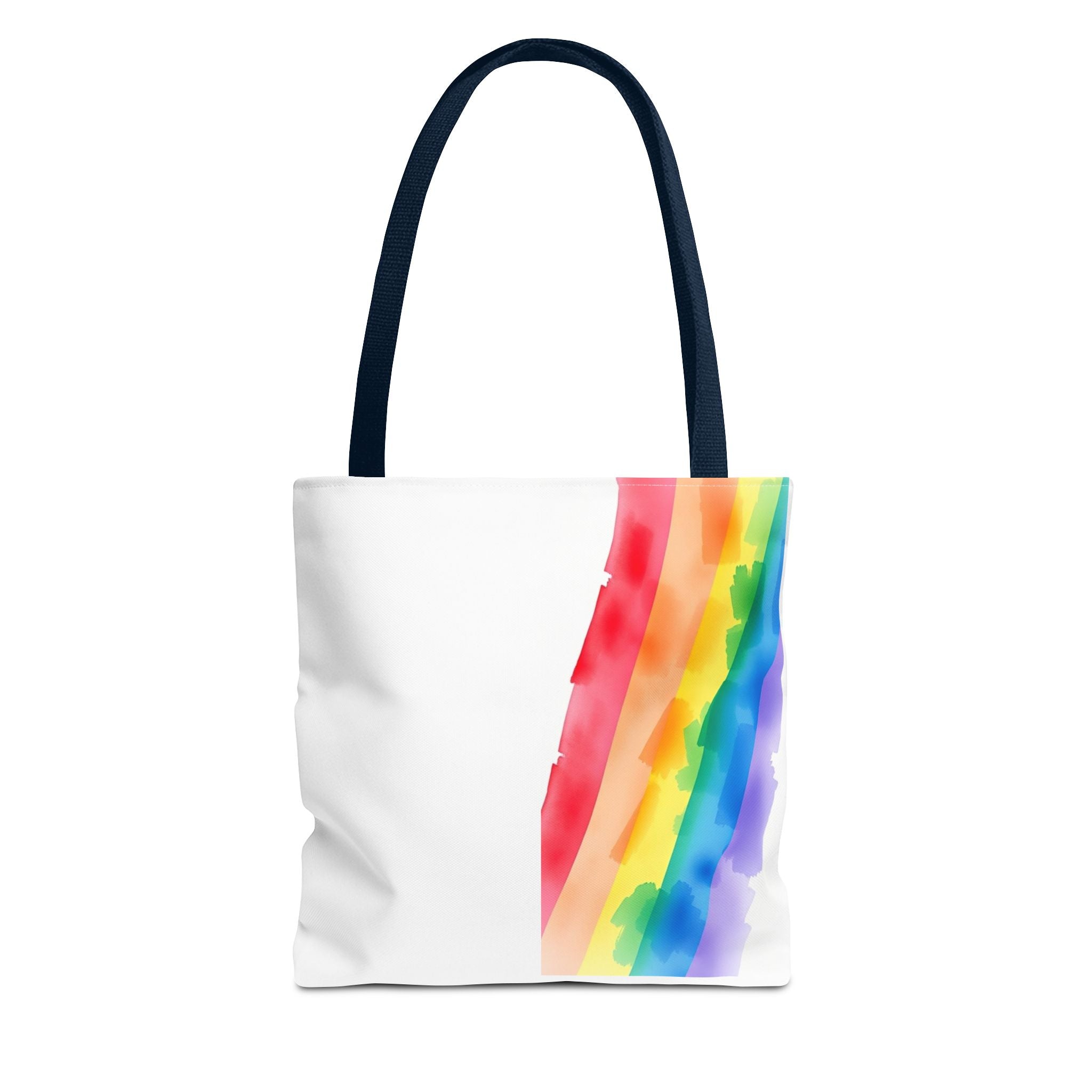 Rainbow Watercolor on Canvas Design - Tote Bag