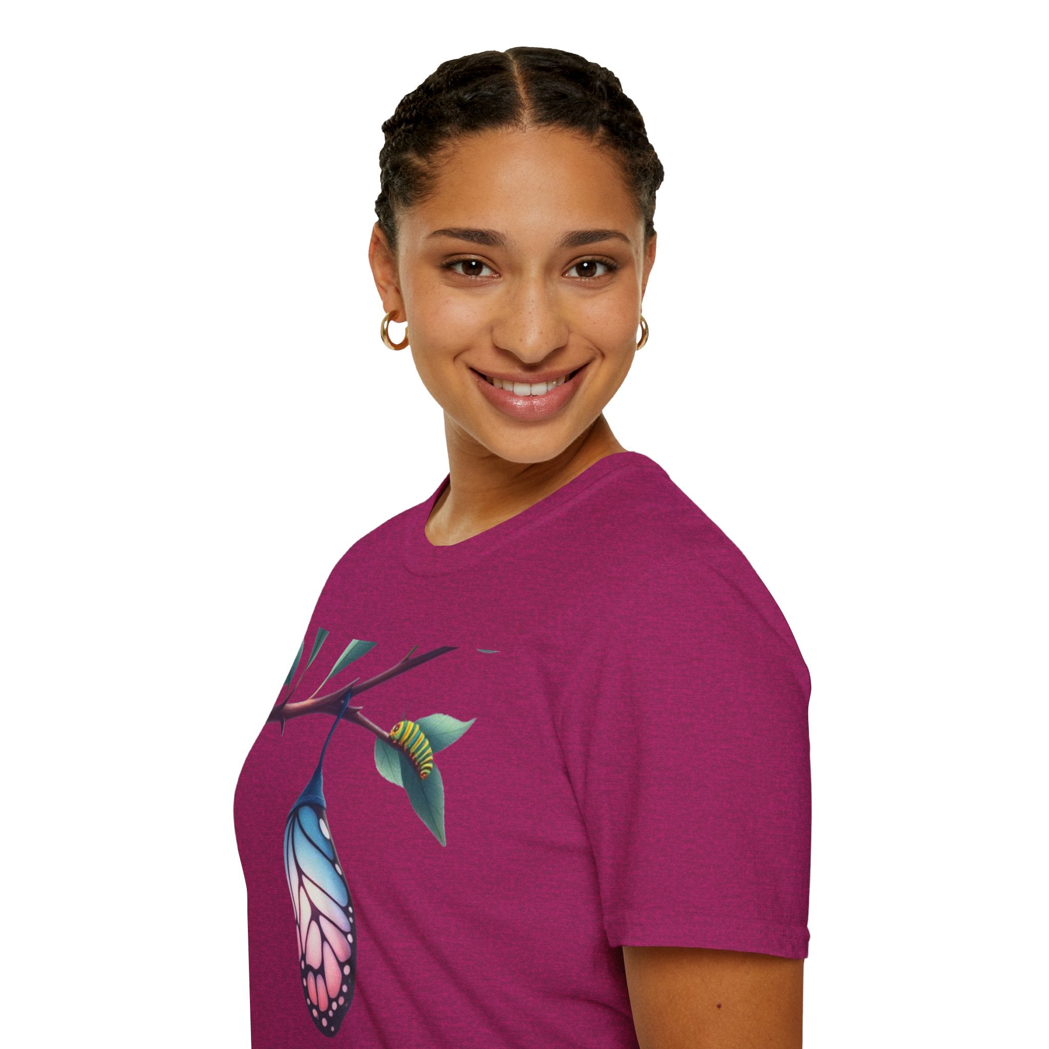 Trans Caterpillar to Butterfly Graphic T-Shirt