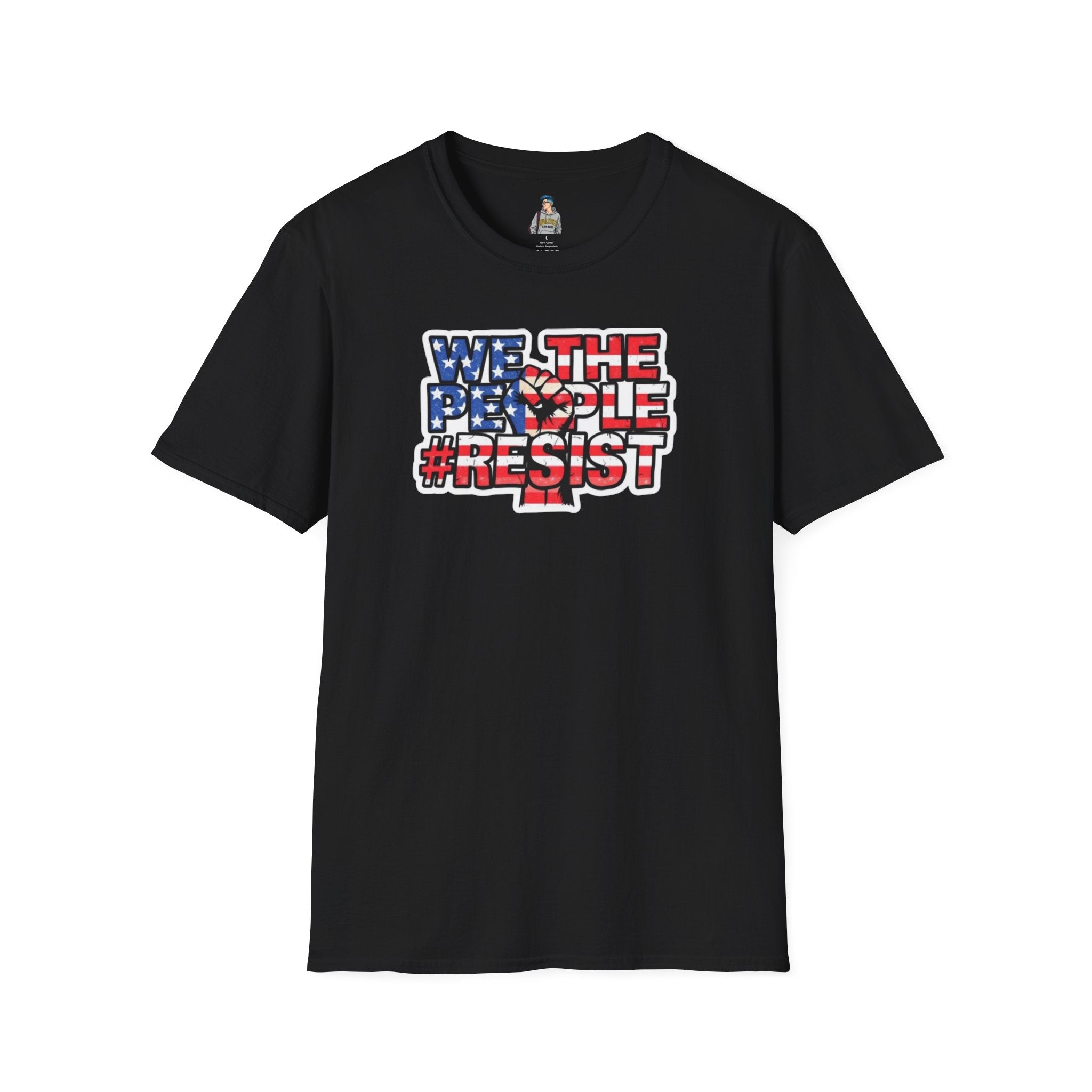 We the People #Resist Unisex Softstyle T-Shirt - Patriotic Statement Tee for Activists