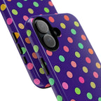 Colorful Polka Dot Tough Phone Case for iPhone