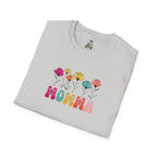 Floral 'Momma' Unisex Softstyle T-Shirt - Perfect for Mother's Day & Everyday Wear