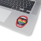 Colorful Rainbow Heart Tongue-Cut Stickers - Fun and Vibrant LGBTQ+ Pride Decals