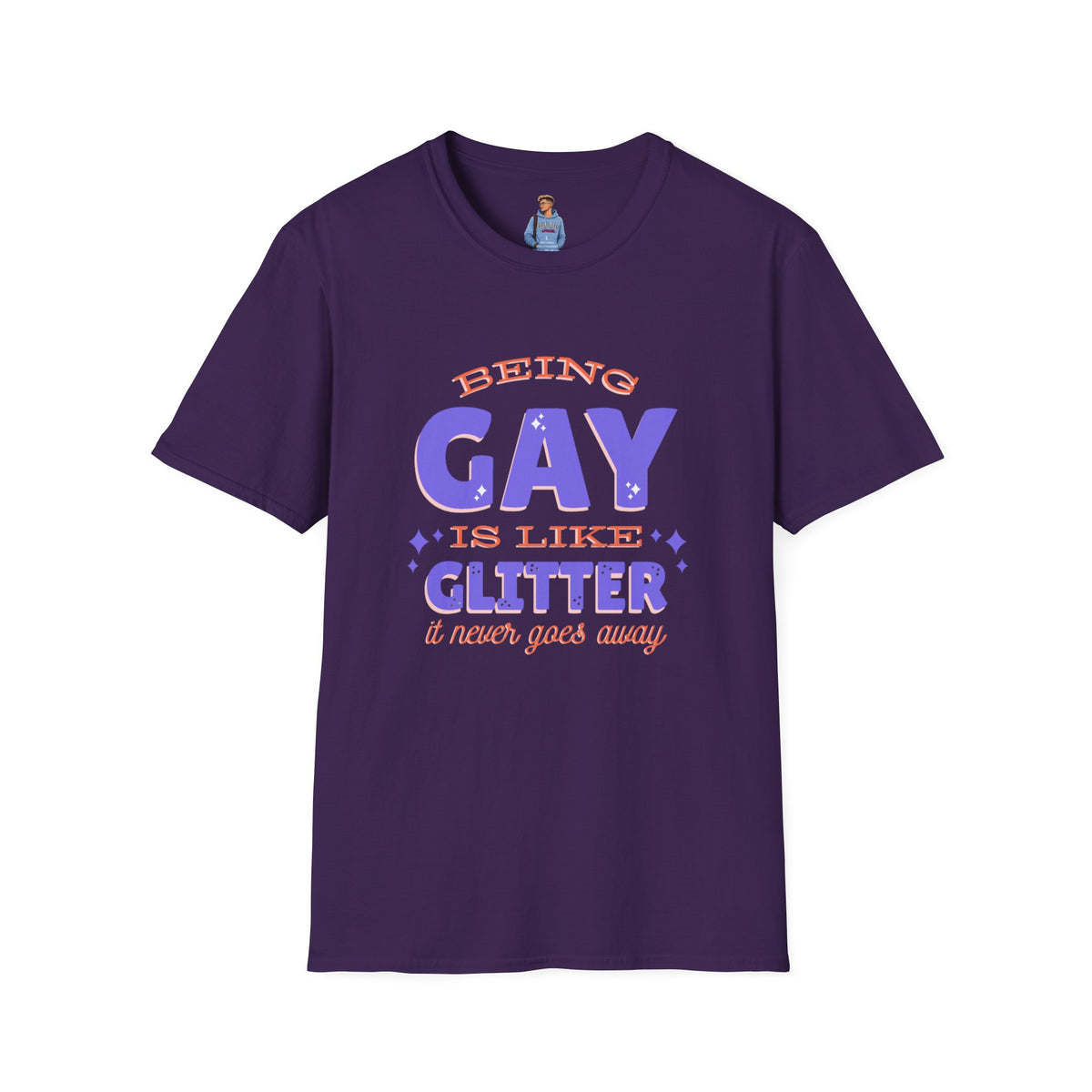 Being Gay Is Like Glitter Pride Tree Las Vegas T-Shirt
