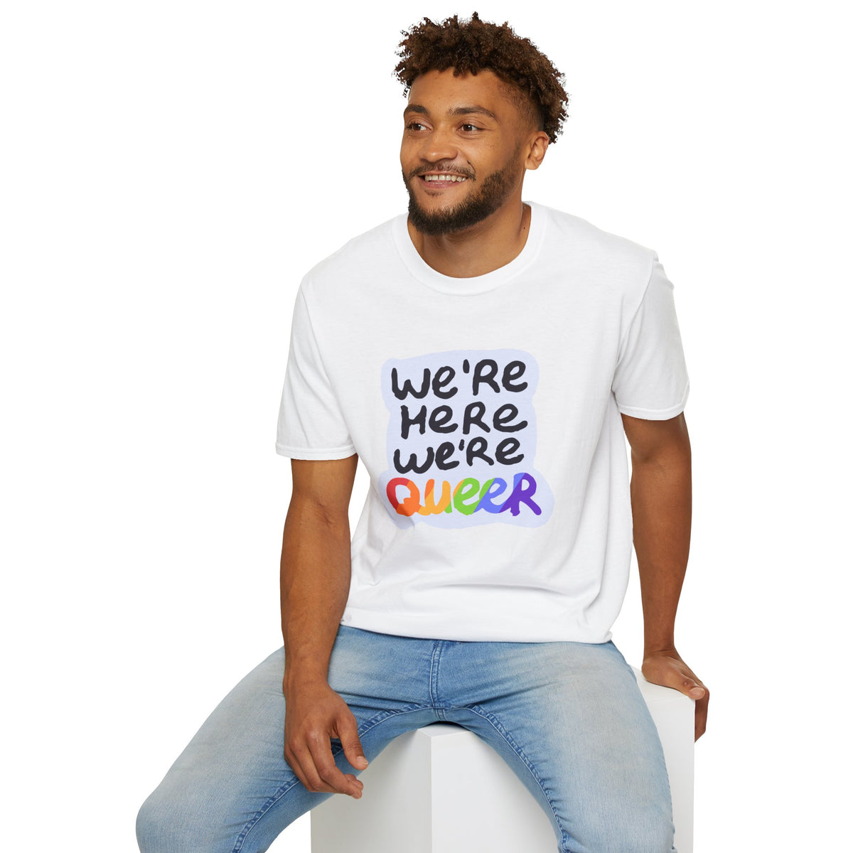 We’re Here We’re Queer Pride Tree Las Vegas T-Shirt