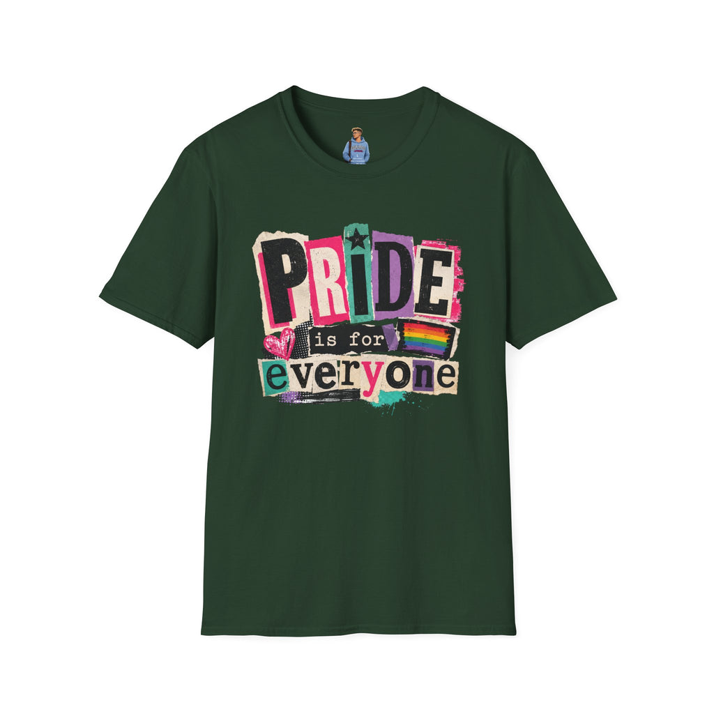 Pride Is for Everyone T-Shirt — Colorful LGBTQ+ Ally Tee