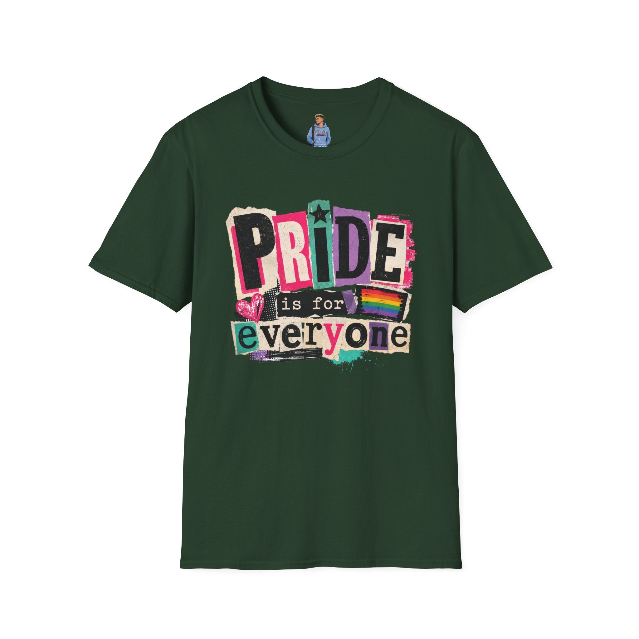 Pride Is for Everyone T-Shirt — Colorful LGBTQ+ Ally Tee