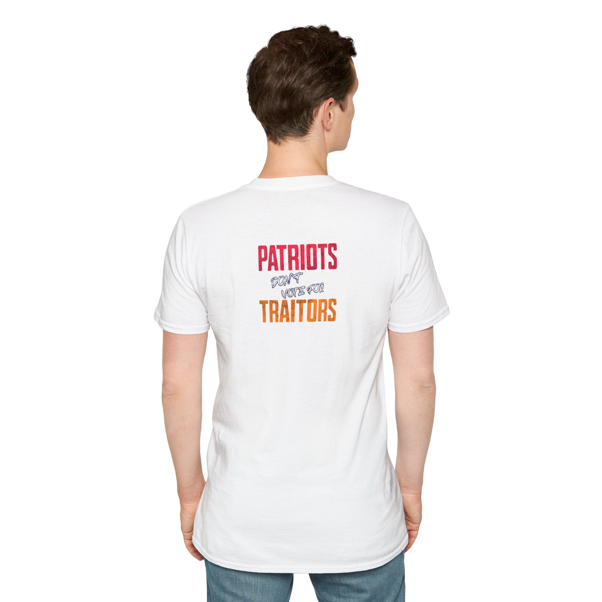Americans Against MAGA Red Patriots Unisex Softstyle T-Shirt