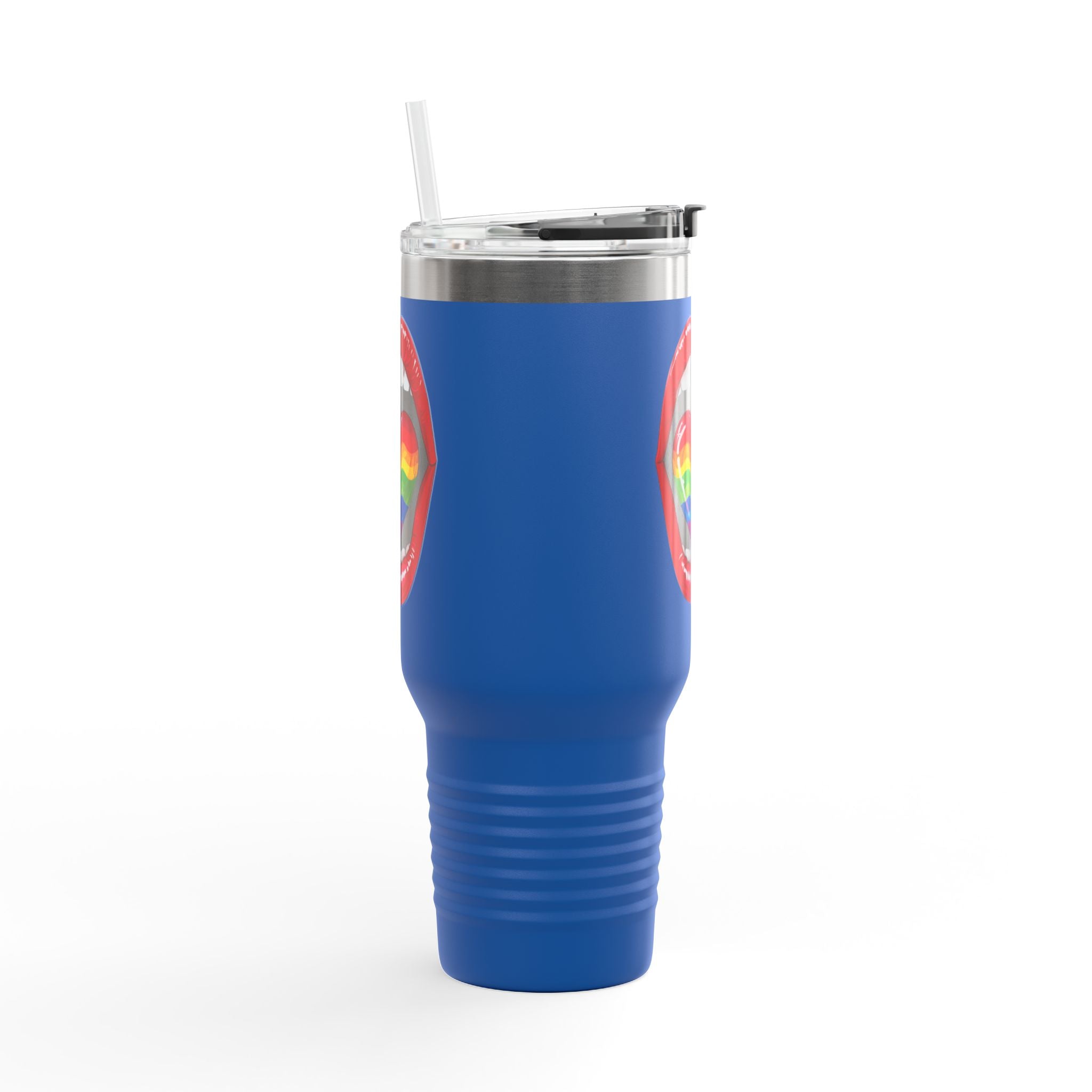 Rainbow Tongue Insulated Travel Mug - 40oz, Perfect for Pride Celebrations