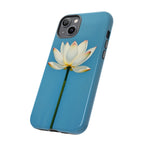 Open White Peace Lily Design Tough Case For Android & iPhone