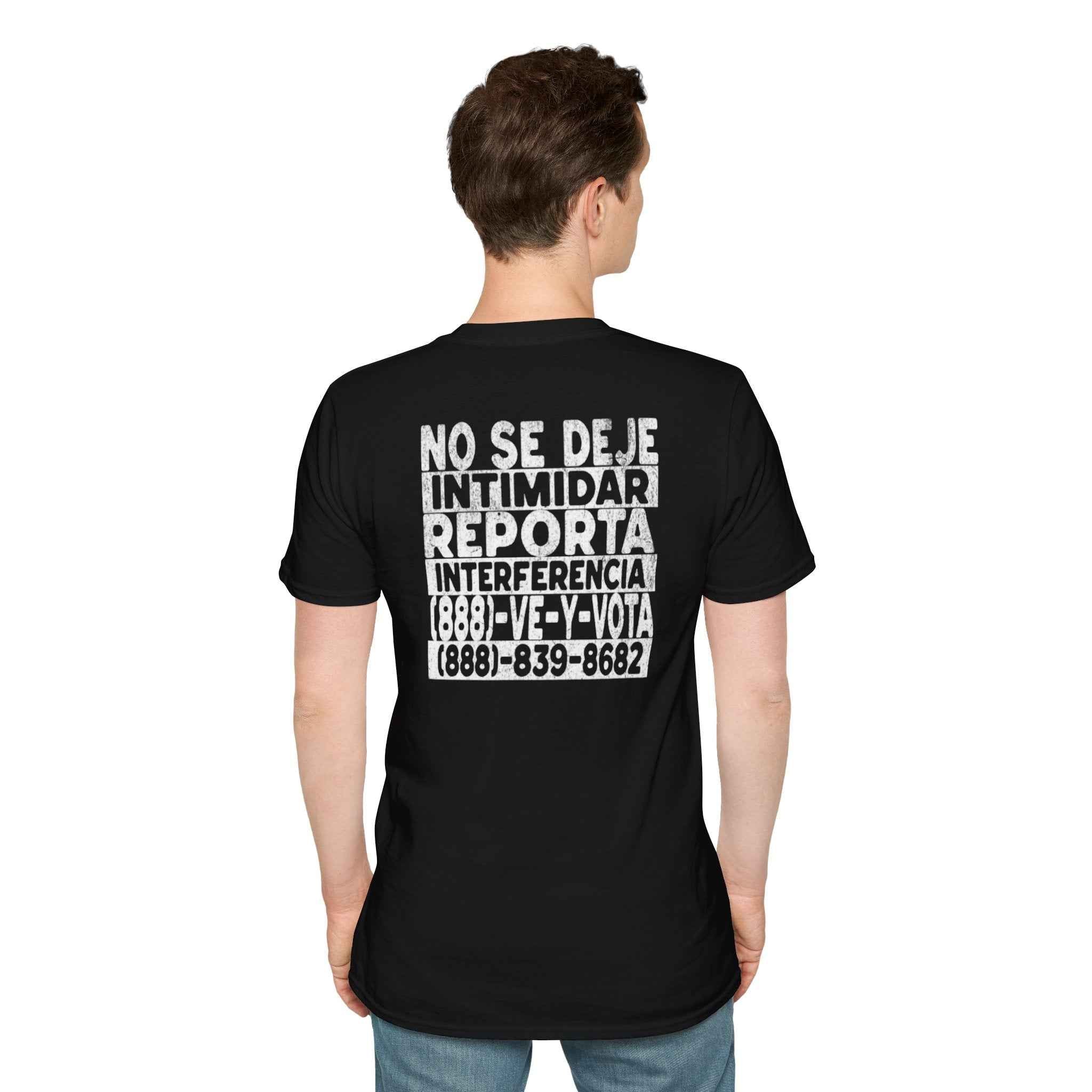 NO SE DEJE INTIMIDAR. Know Your Rights Voting Tee-Spanish