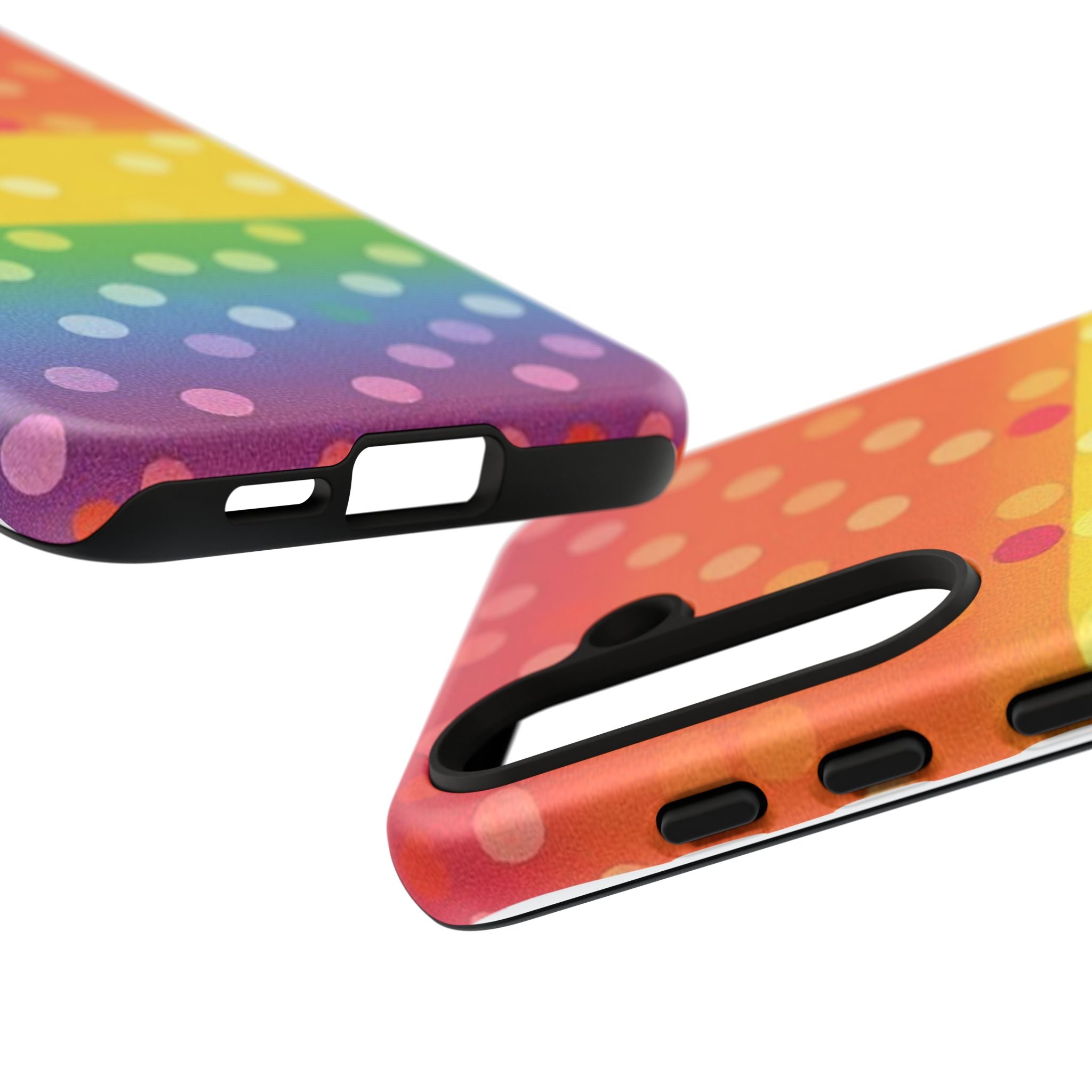 Rainbow Polka-Dot Tough Case for Android