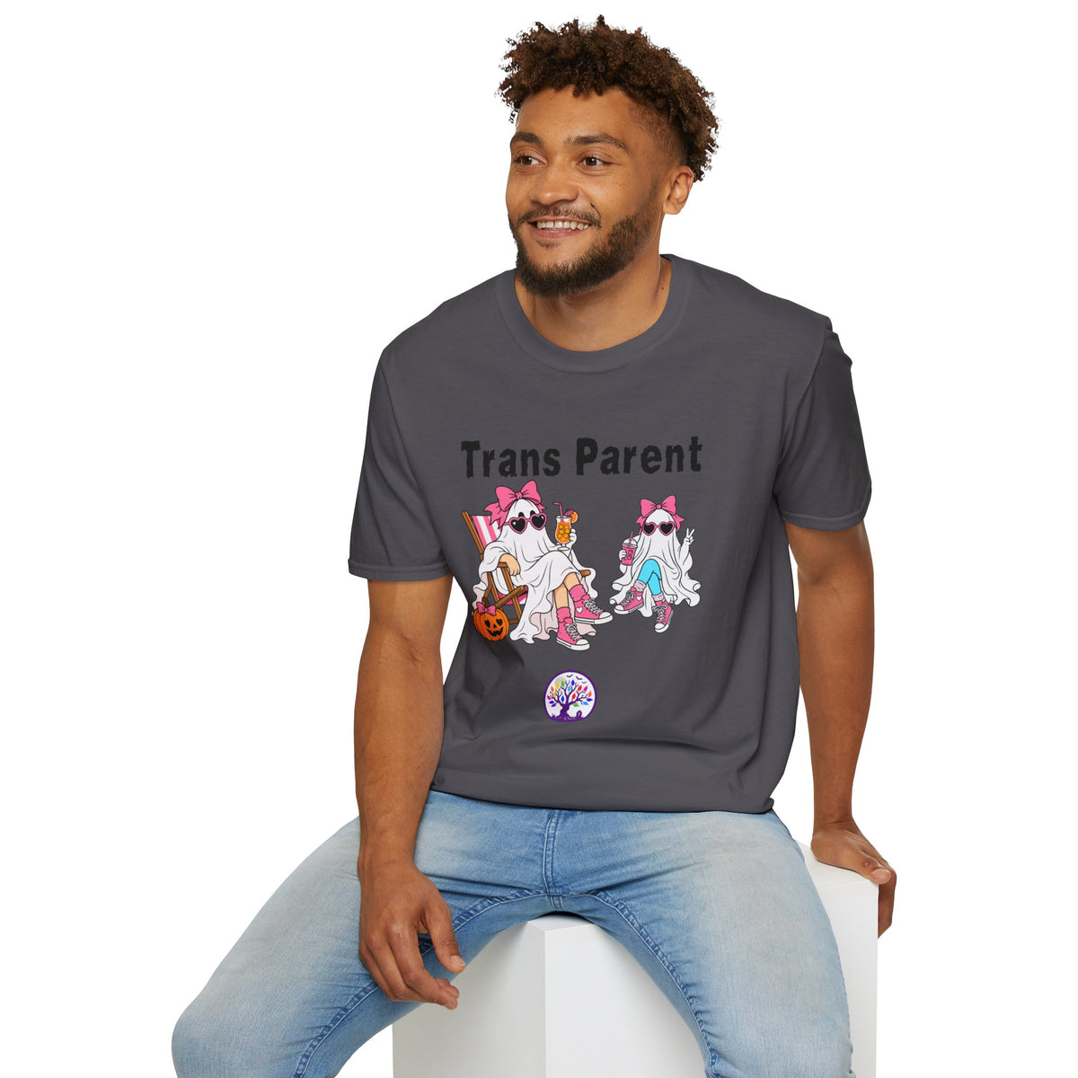 Trans Parent 1 Halloween Pride Tree Las Vegas T-Shirt