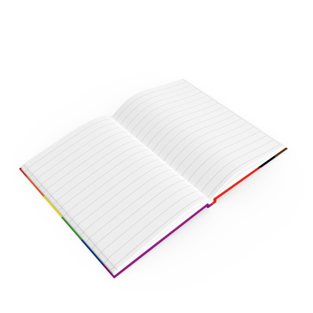 Vibrant Inclusive Pride Flag Design Journal - Perfect for Gifts, Journaling, and Celebrations