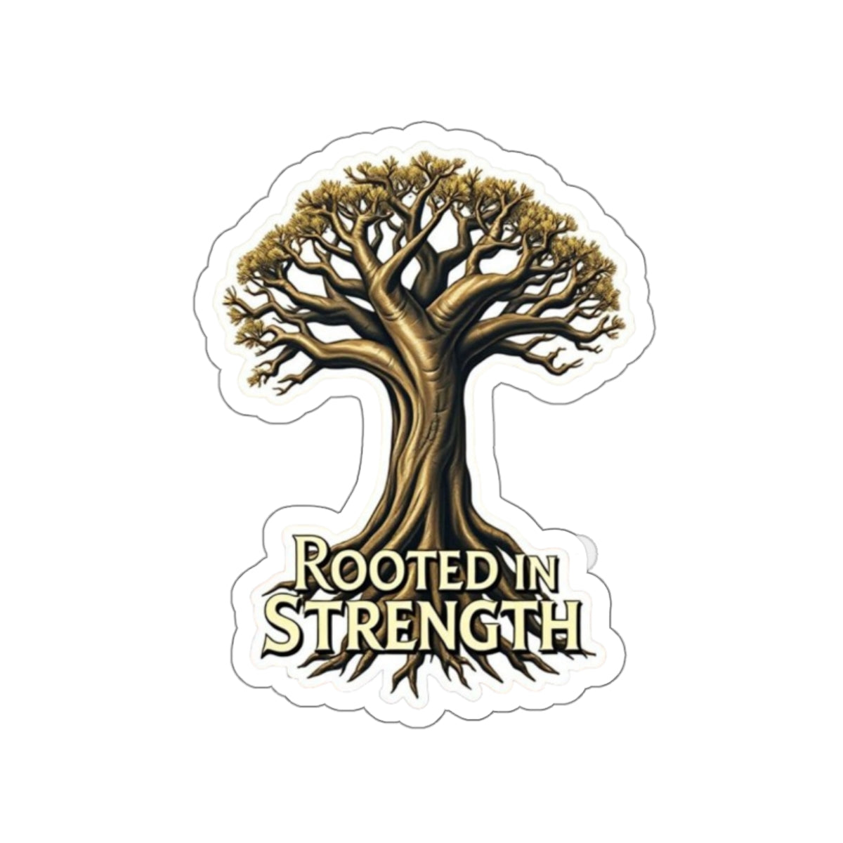 Die-Cut Stickers -  Rooted in Strength Baobab Tree