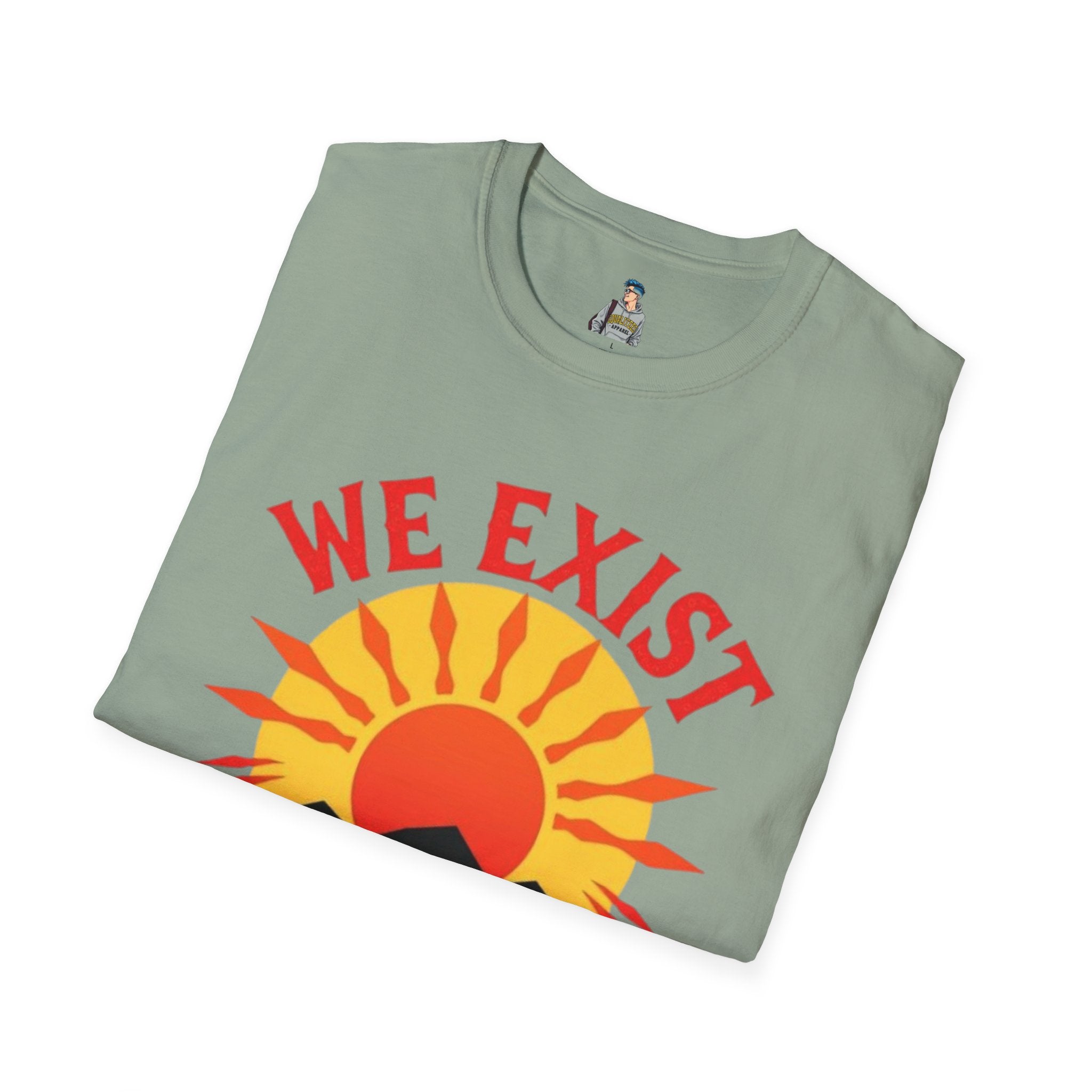 Unisex Softstyle T-Shirt, We Exist We Resist We Rise