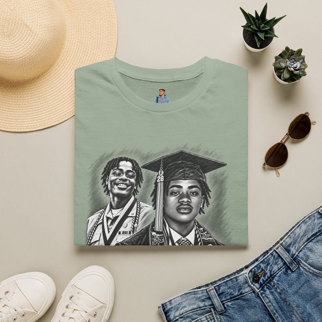 Double Portrait Front - In Memory of Pierre Damas Bel T-Shirt